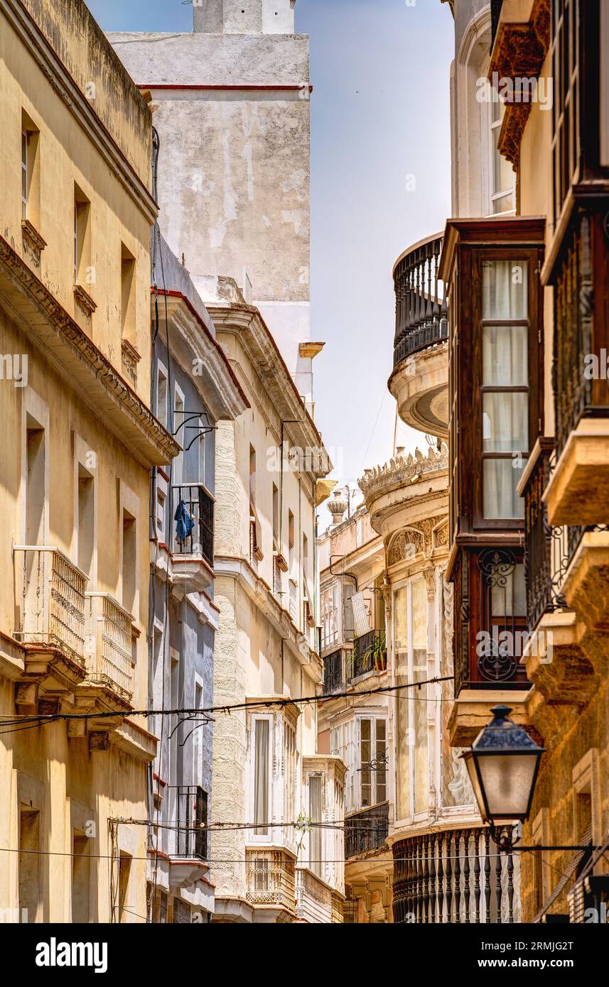 Cadiz Landmarks, Spanien Stockfoto