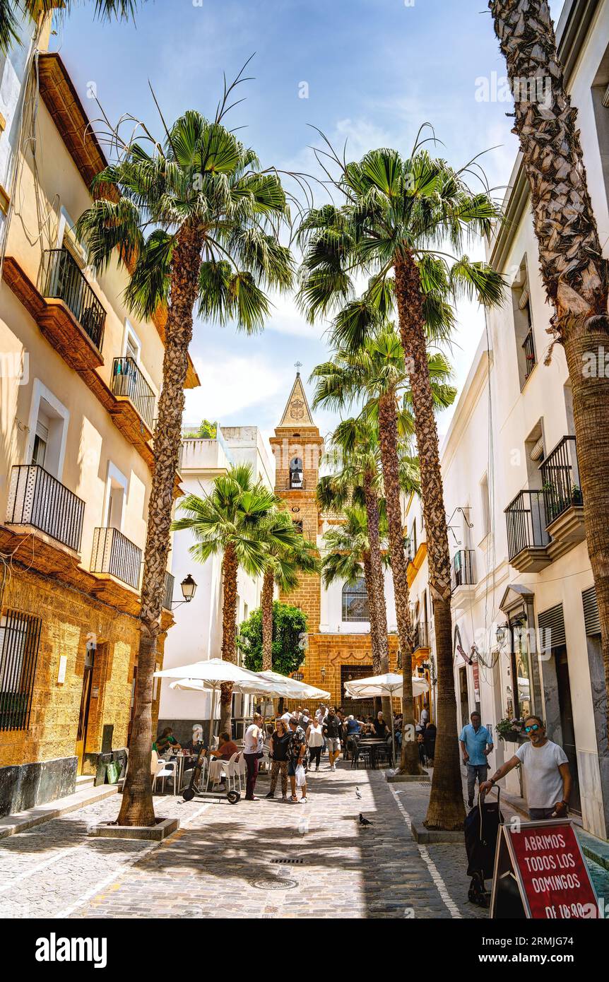 Cadiz Landmarks, Spanien Stockfoto