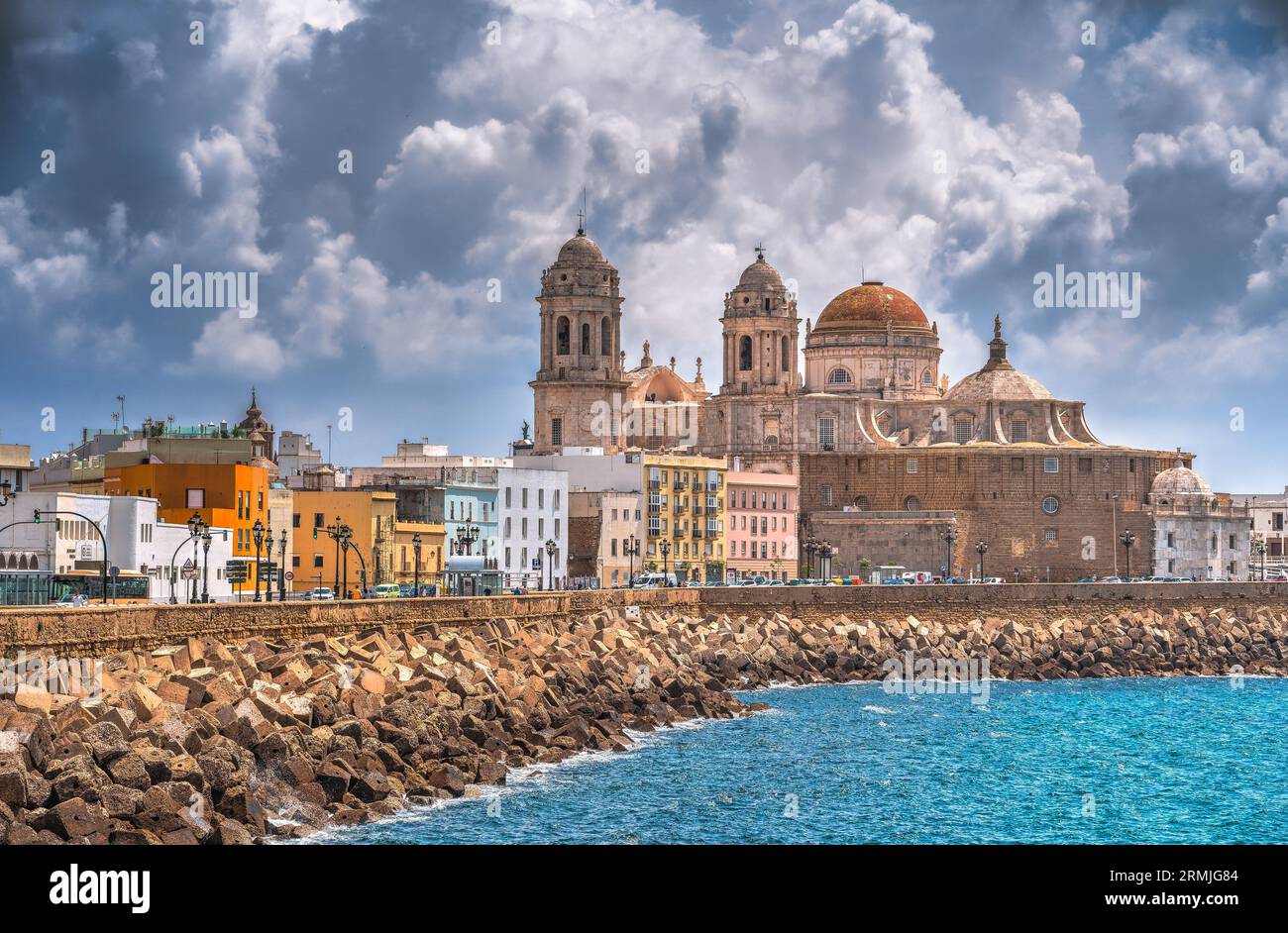 Cadiz Landmarks, Spanien Stockfoto