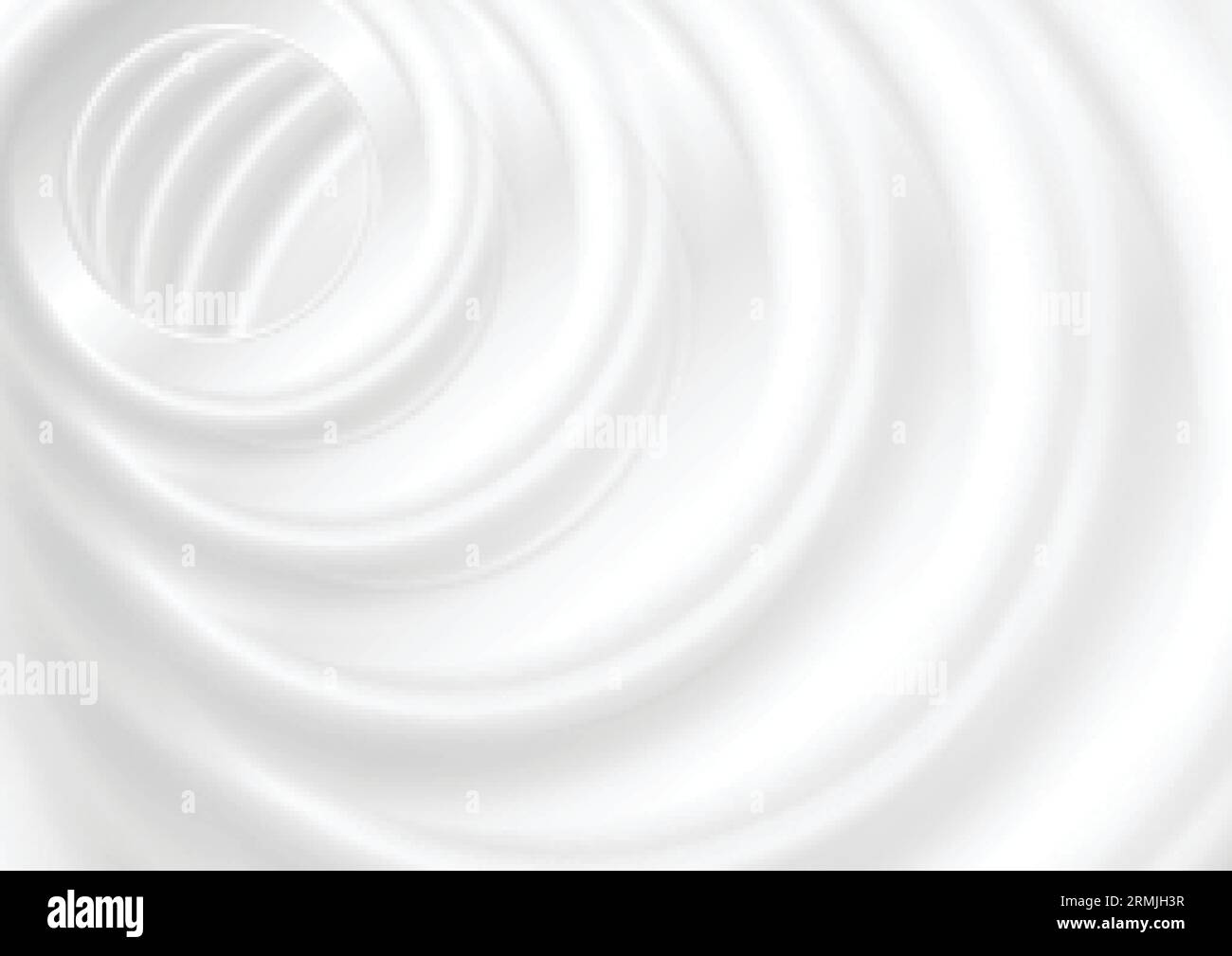 Grauer weißer abstrakter Hintergrund mit glatten Wellen. Vektordesign Stock Vektor
