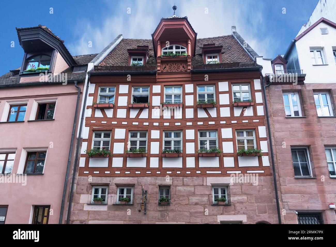 Historische Dachlifthalle, Schlehengasse 15, Nürnberg, Mittelfranken, Bayern, Deutschland Stockfoto