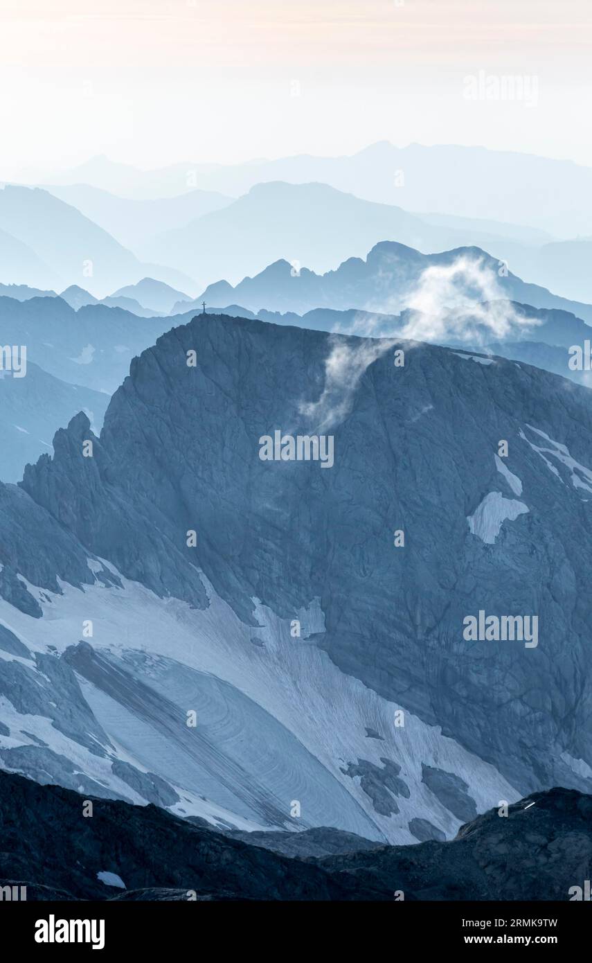 Dramatische Berglandschaft, Blick von Hochkoenig, Salzburger Land, Österreich Stockfoto