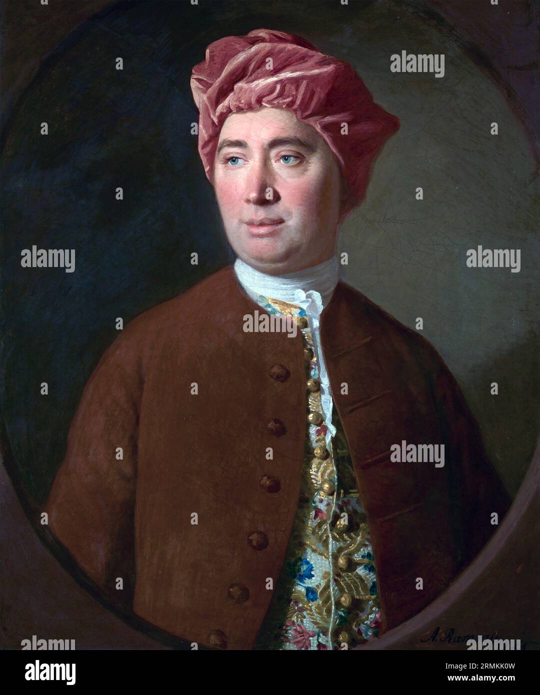 DAVID HUME (1711–1776) schottischer Philosoph und Ökonom, 1754 Gemälde von Allan Ramsay Stockfoto