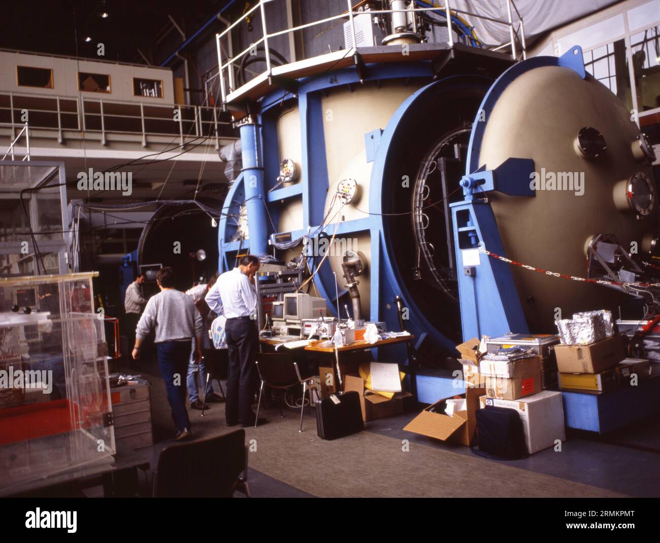 DEU, Deutschland: Die historischen Dias aus der Zeit 80-90, Sundwiker Eisenwerk. Maschinenbau. 80er Jahre Stockfoto