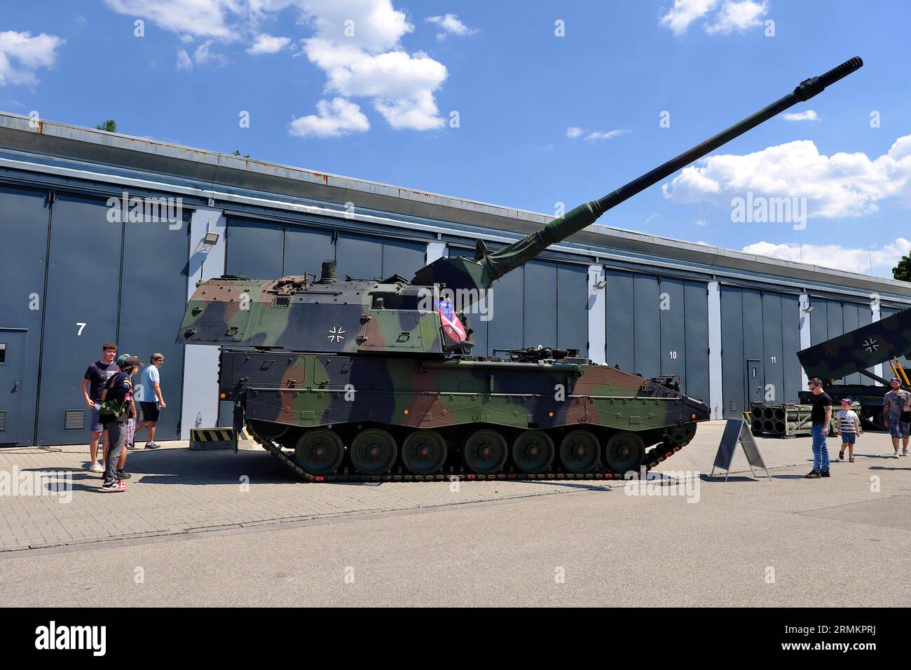 PzH 2000 selbstfahrende Haubitze, Bundeswehrtag, München, Bayern, Deutschland Stockfoto