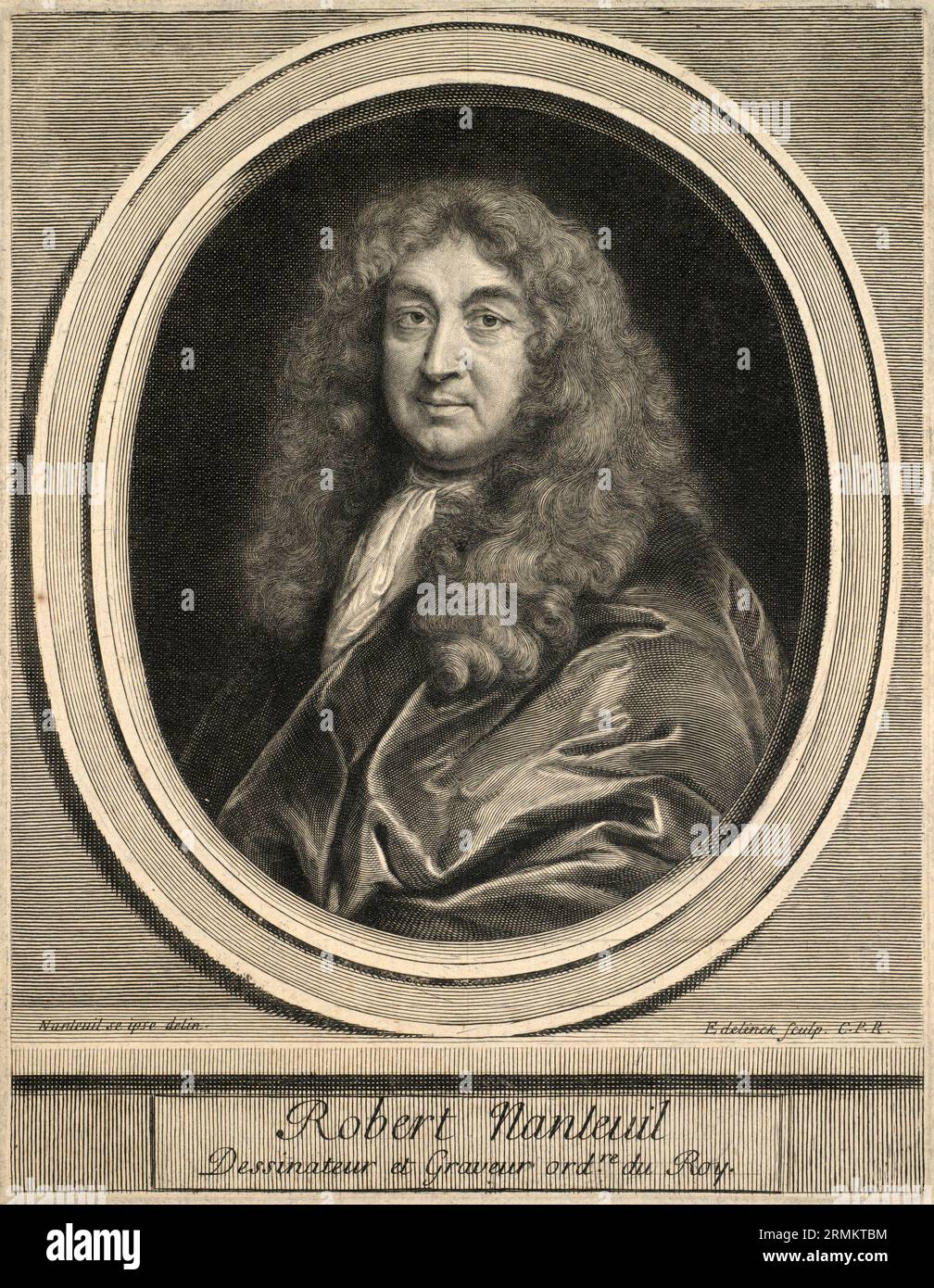 Robert Nanteuil (1623 oder nach anderen Angaben 1618 bzw. 1630 bis 9. Dezember 1678) war ein französischer Kupferstecher und Pastell-Zeichner, Historisch, digital restaurierte Reproduktion von einer Vorlage aus der Vergangenheit / Robert Nanteuil (1623 oder nach anderen Angaben 1618 oder 1630 - 9. Dezember 1678) war ein französischer Kupferstecher und Pastell-Zeichner, historischer, digital wiederhergestellte Reproduktion eines Originals aus der Vergangenheit Stockfoto
