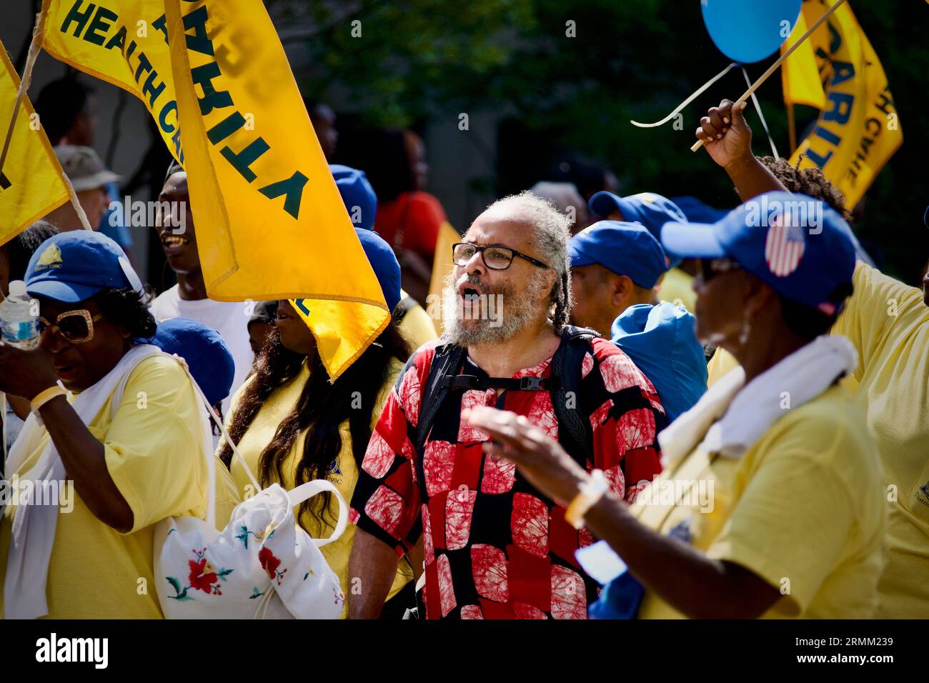 Die Menschen nehmen am 3. September 2018 an der jährlichen Labor Day Parade entlang der Delaware Avenue in Philadelphia, PA, USA, Teil. Stockfoto