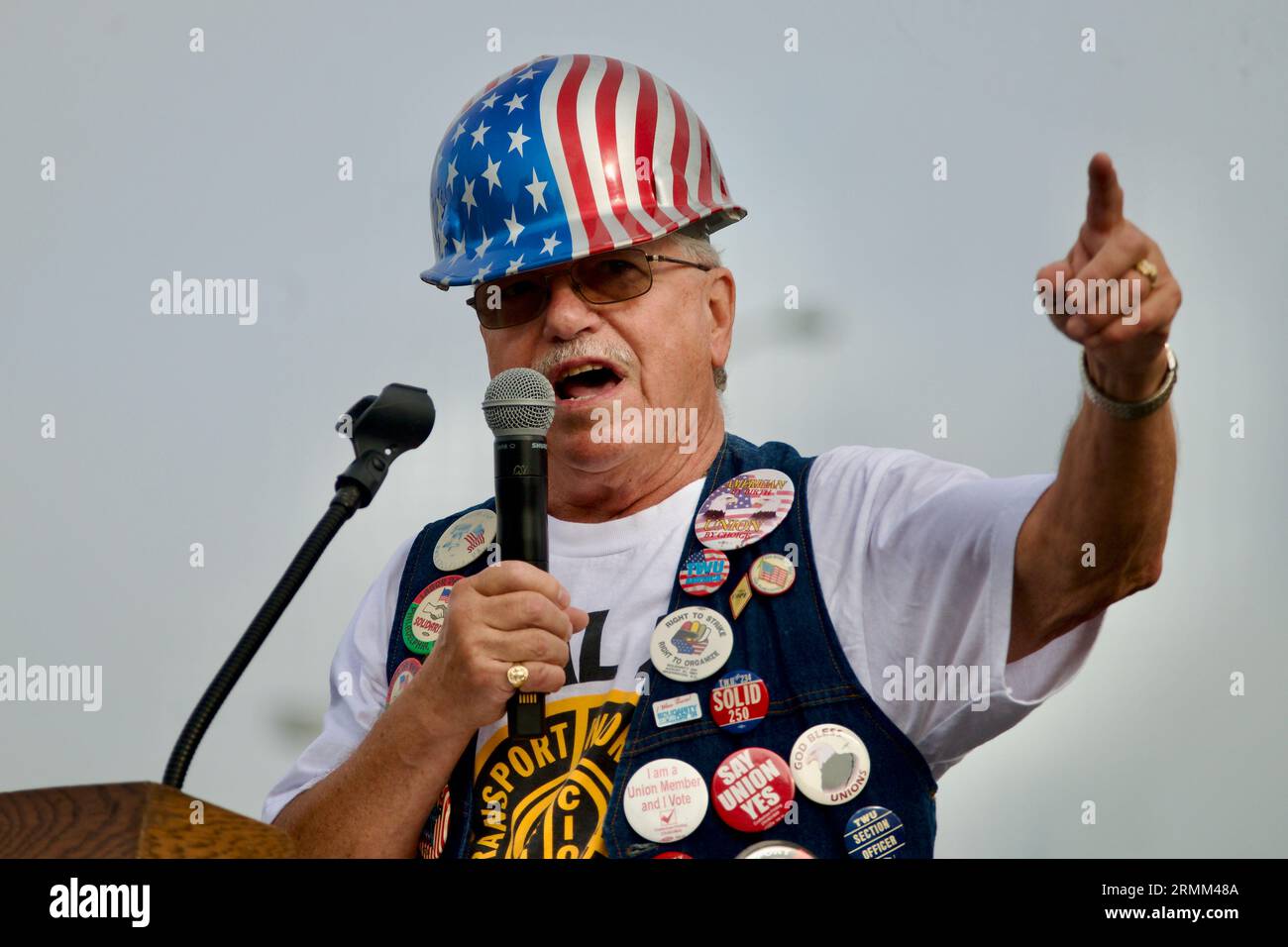 Szene aus der jährlichen Labor Day Parade entlang der Delaware Avenue in Philadelphia, PA, USA am 3. September 2018. Stockfoto
