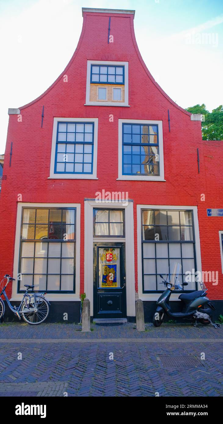 Wunderschöne Architektur in Haarlem, Niederlande Stockfoto
