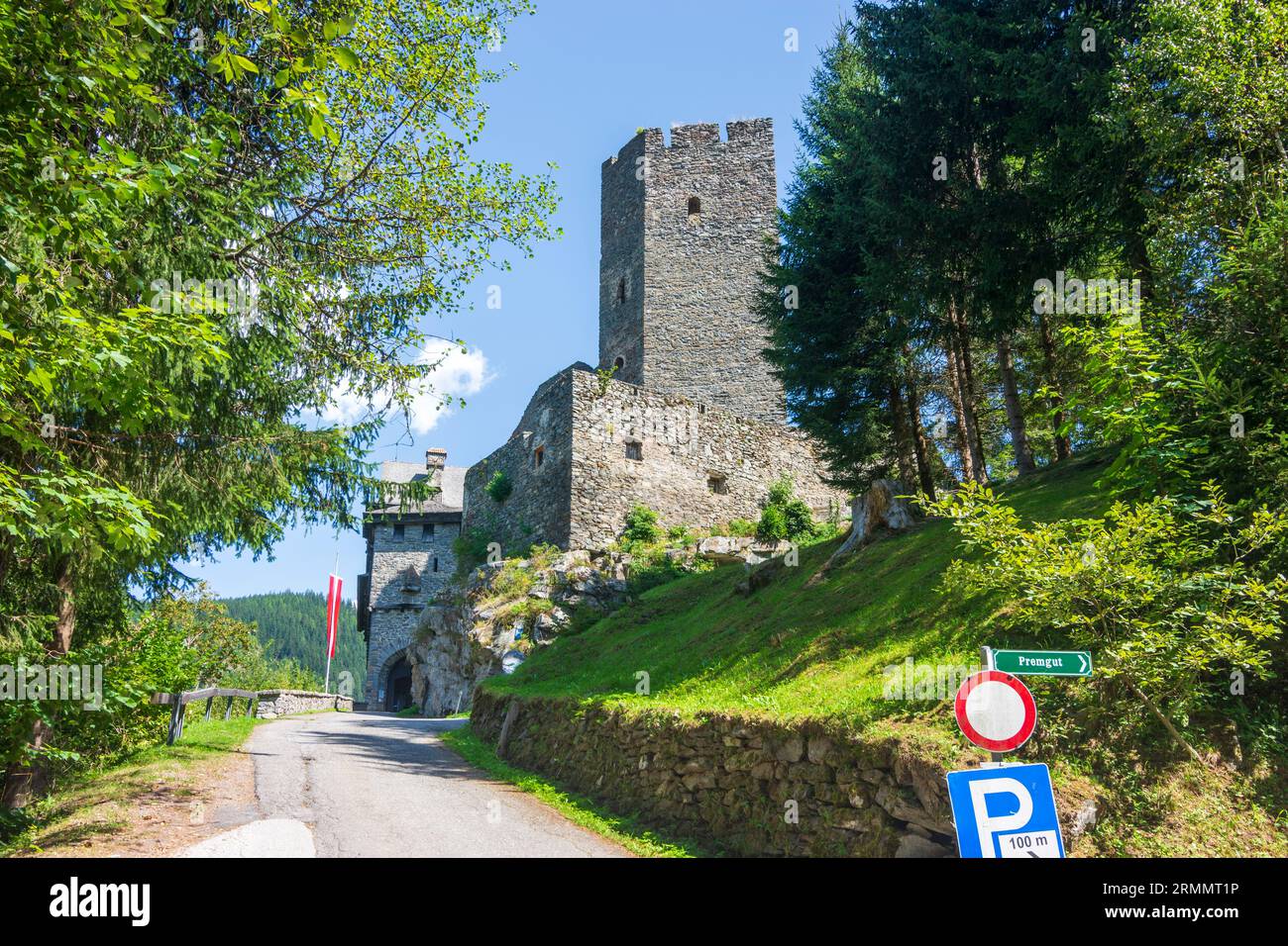 Ramingstein: Schloss Finstergrün in Lungau, Salzburg, Österreich Stockfoto