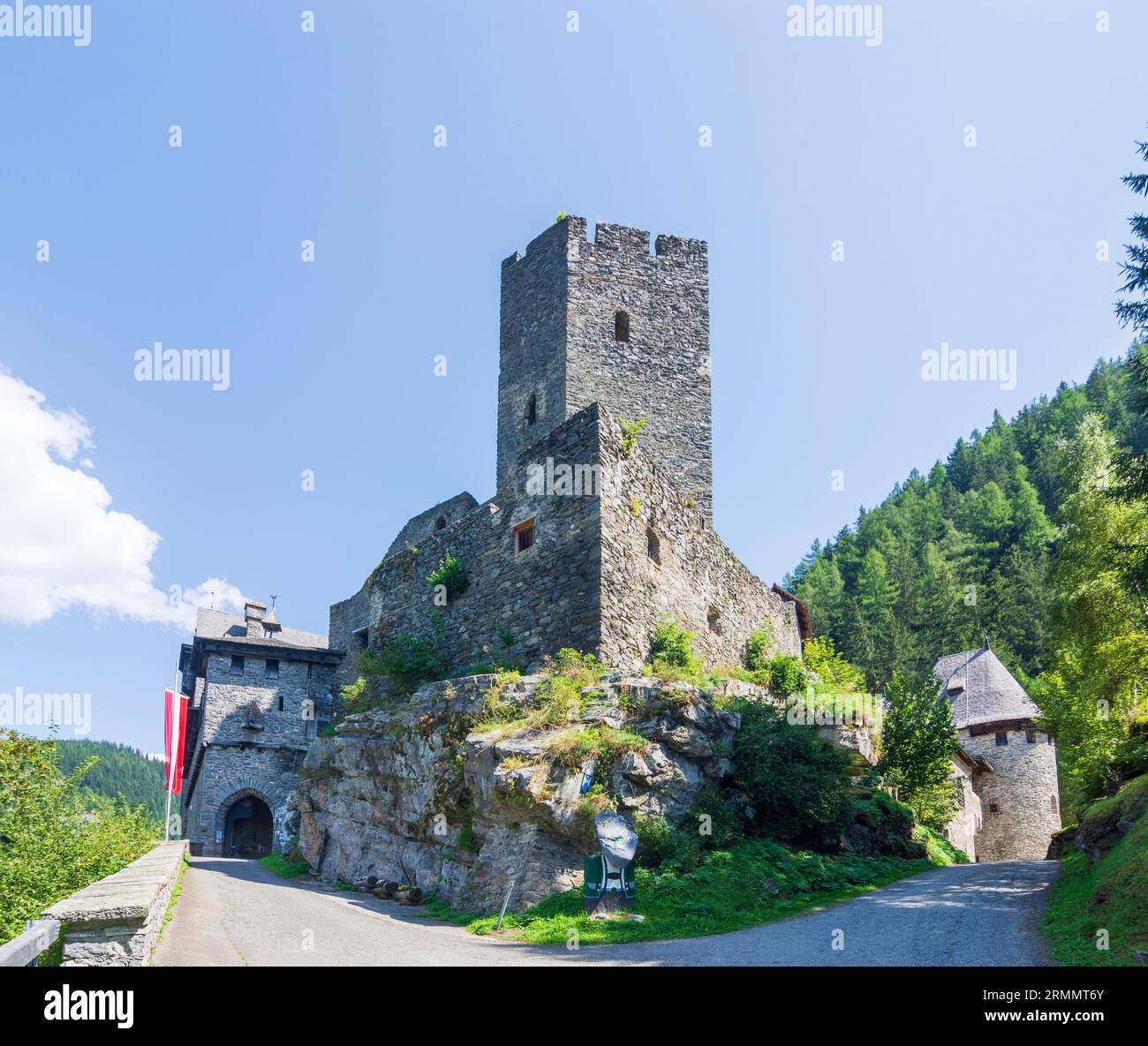 Ramingstein: Schloss Finstergrün in Lungau, Salzburg, Österreich Stockfoto