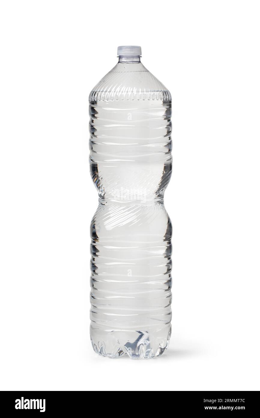 Mineralwasserflasche, ohne Etikett isoliert, ohne Etikett, kostenlose Verpackung Stockfoto
