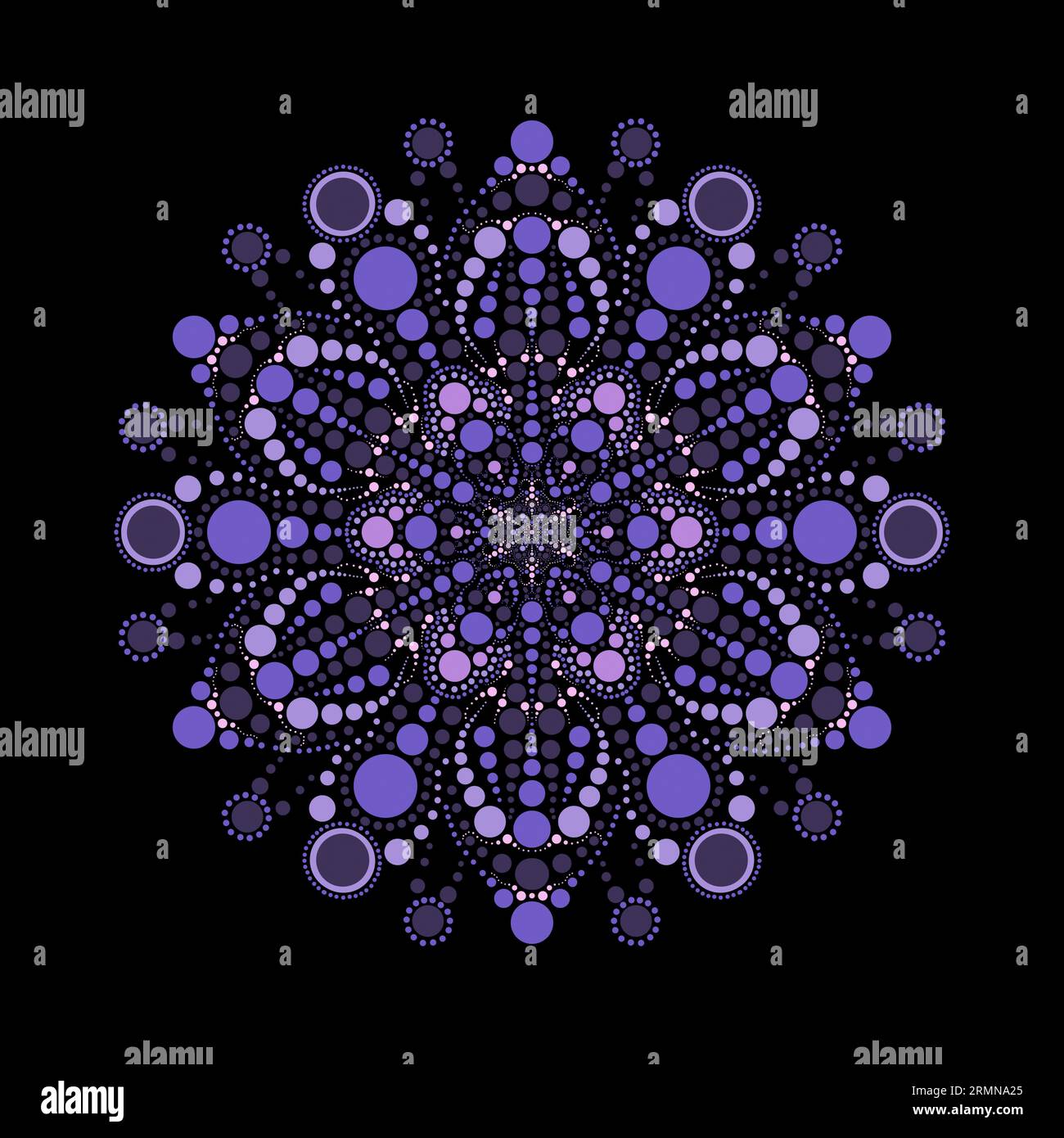 Kreisförmiges Sacred Mandala Geometric Design Stockfoto