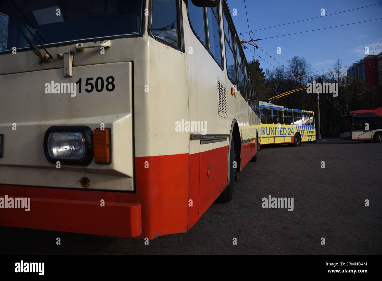 Skoda 14Tr Trolleybus Stockfoto