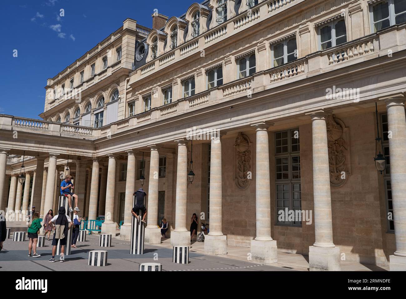 Paris, Frankreich - 14. Juli 2023 - das Palais-Royal ist ein ehemaliger französischer Königspalast Stockfoto