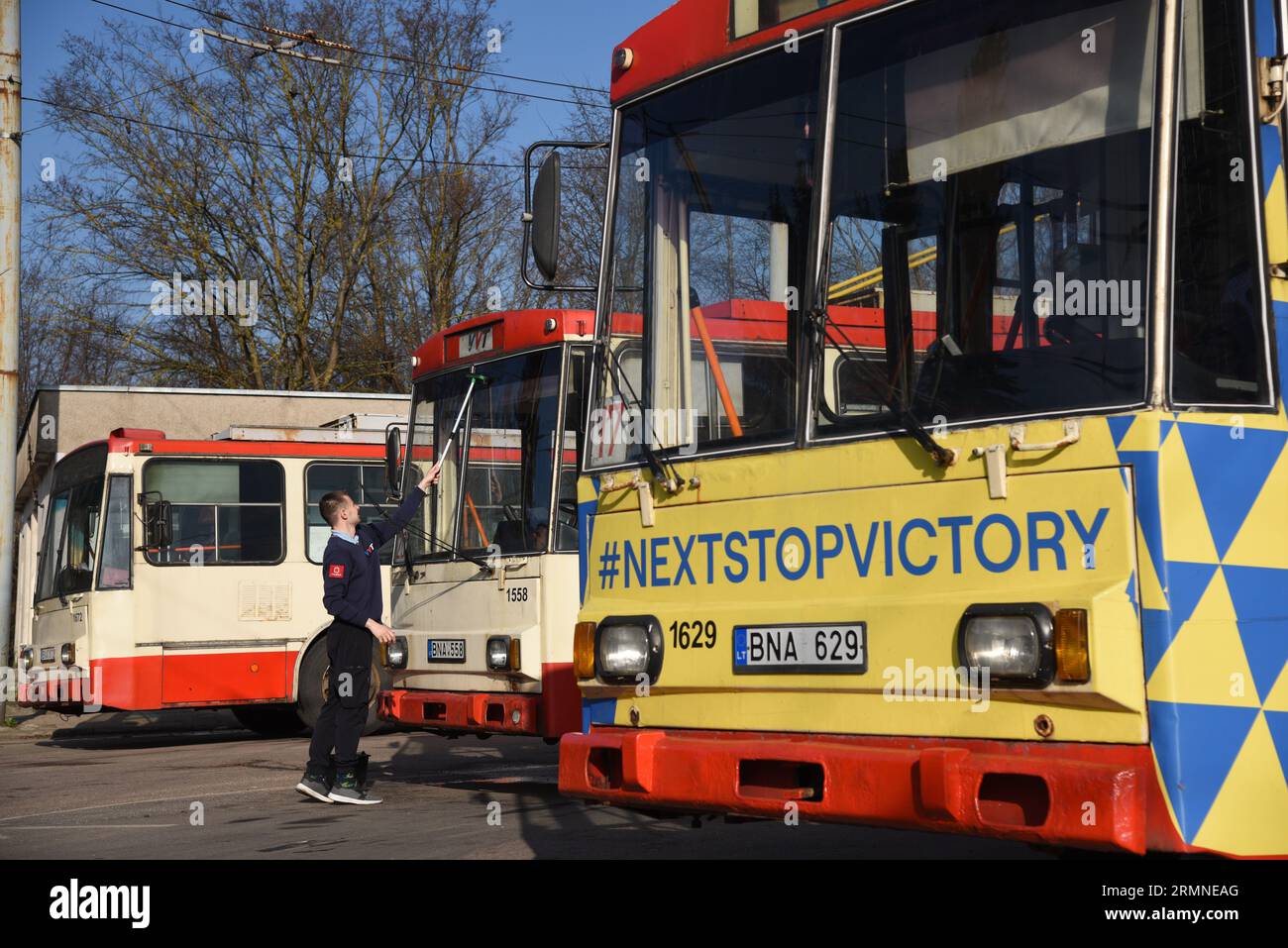 Skoda 14Tr Trolleybus Stockfoto