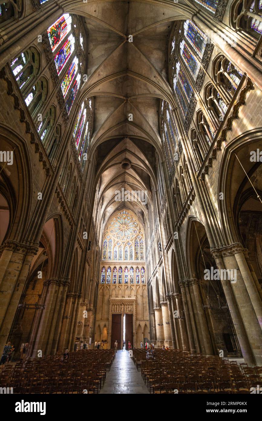 Gotische Kathedrale von Metz, Frankreich Stockfoto