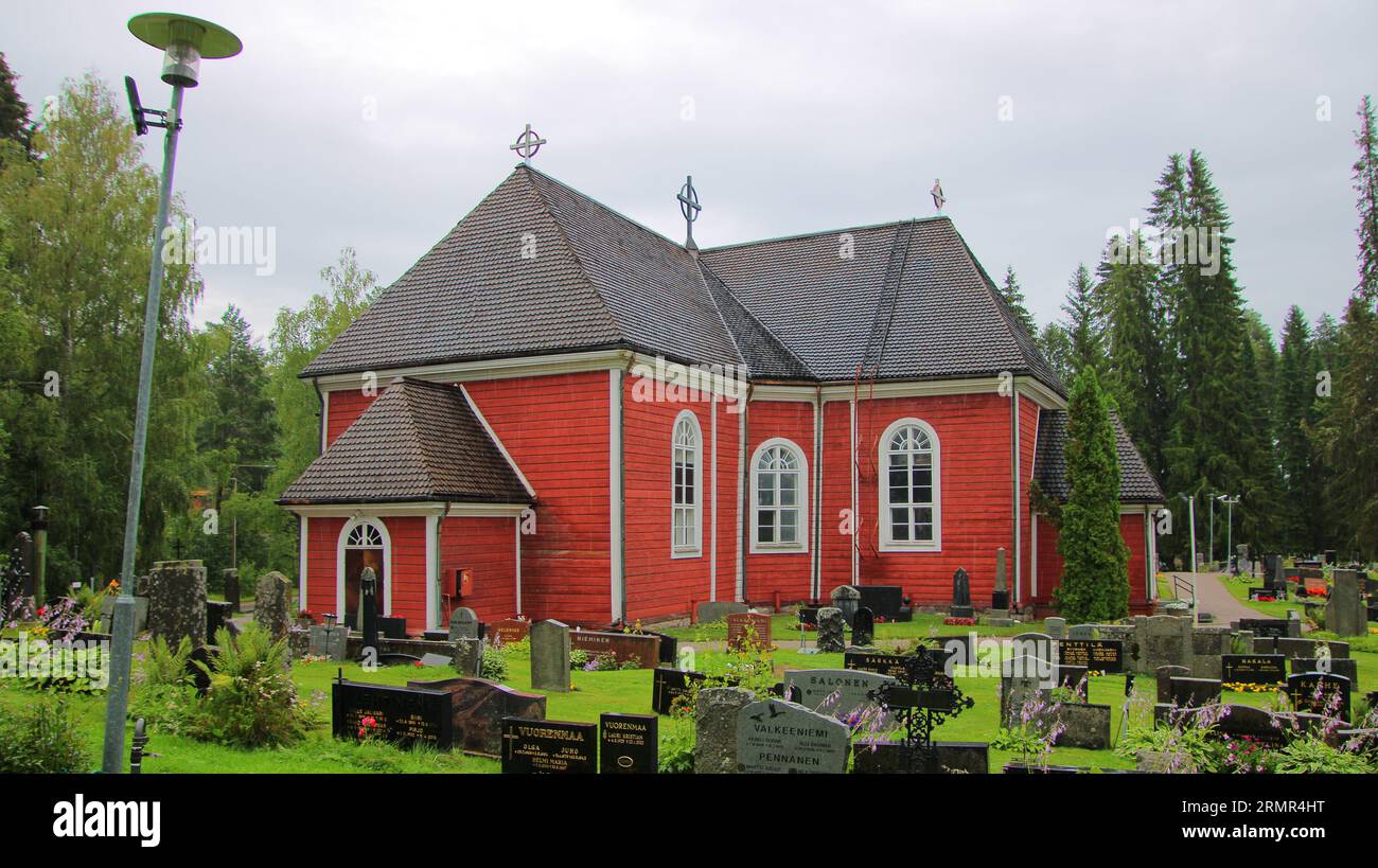 Teiskon kirkko, Matti Åkerblom 1788, Kellotapuli 1798 Matti Åkerblom Stockfoto