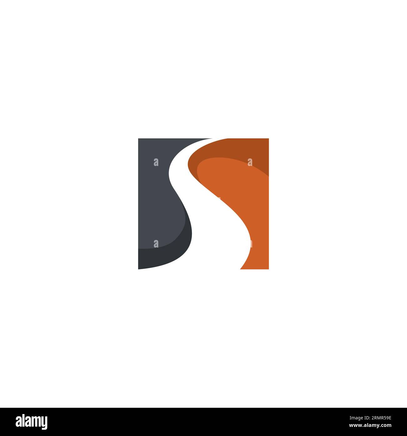 Abstraktes Logo von Letter S. S Road-Logo Stock Vektor