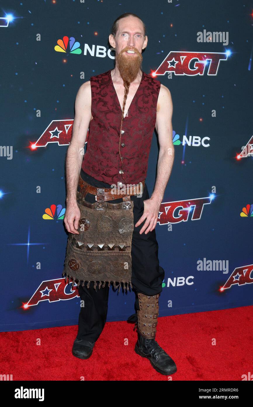 Pasadena, USA. 29. August 2023. LOS ANGELES - AUG 29: Andrew Stanton bei der America's Got Talent Staffel 18 Live Show Red Carpet im Hotel Dena am 29. August 2023 in Pasadena, CA (Foto: Katrina Jordan/SIPA USA) Credit: SIPA USA/Alamy Live News Stockfoto