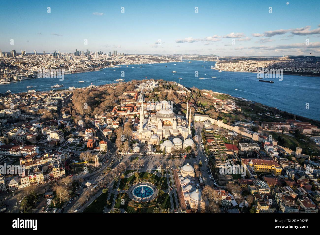 Istanbul Türkei vom Himmel Stockfoto