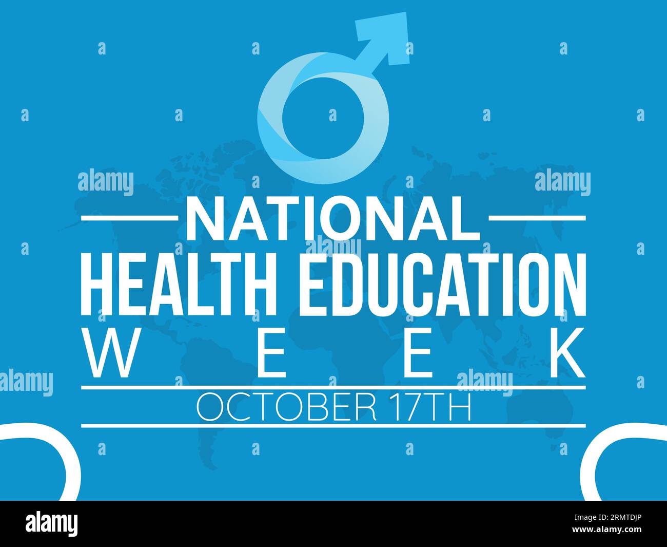 Die National Health Education Week fördert Wissen, Prävention und Einfühlungsvermögen für lebenslange Gesundheit und Wohlbefinden. Vorlage Für Vektorillustration. Stock Vektor