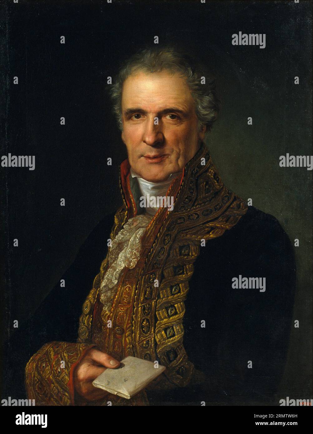 Porträt von José María Díez de Aznar 1832 von Bernardo López Piquer Stockfoto