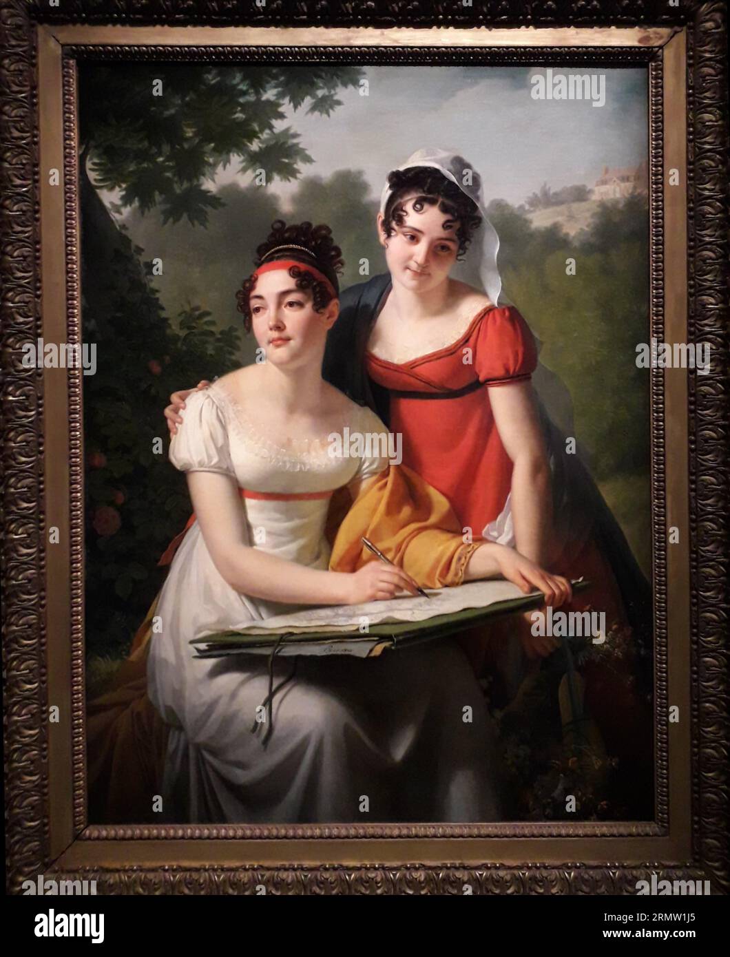 Mesdemoiselles Duval Premier Quart du XIXe siècle. Von Jacques Augustin Catherine Pajou Stockfoto