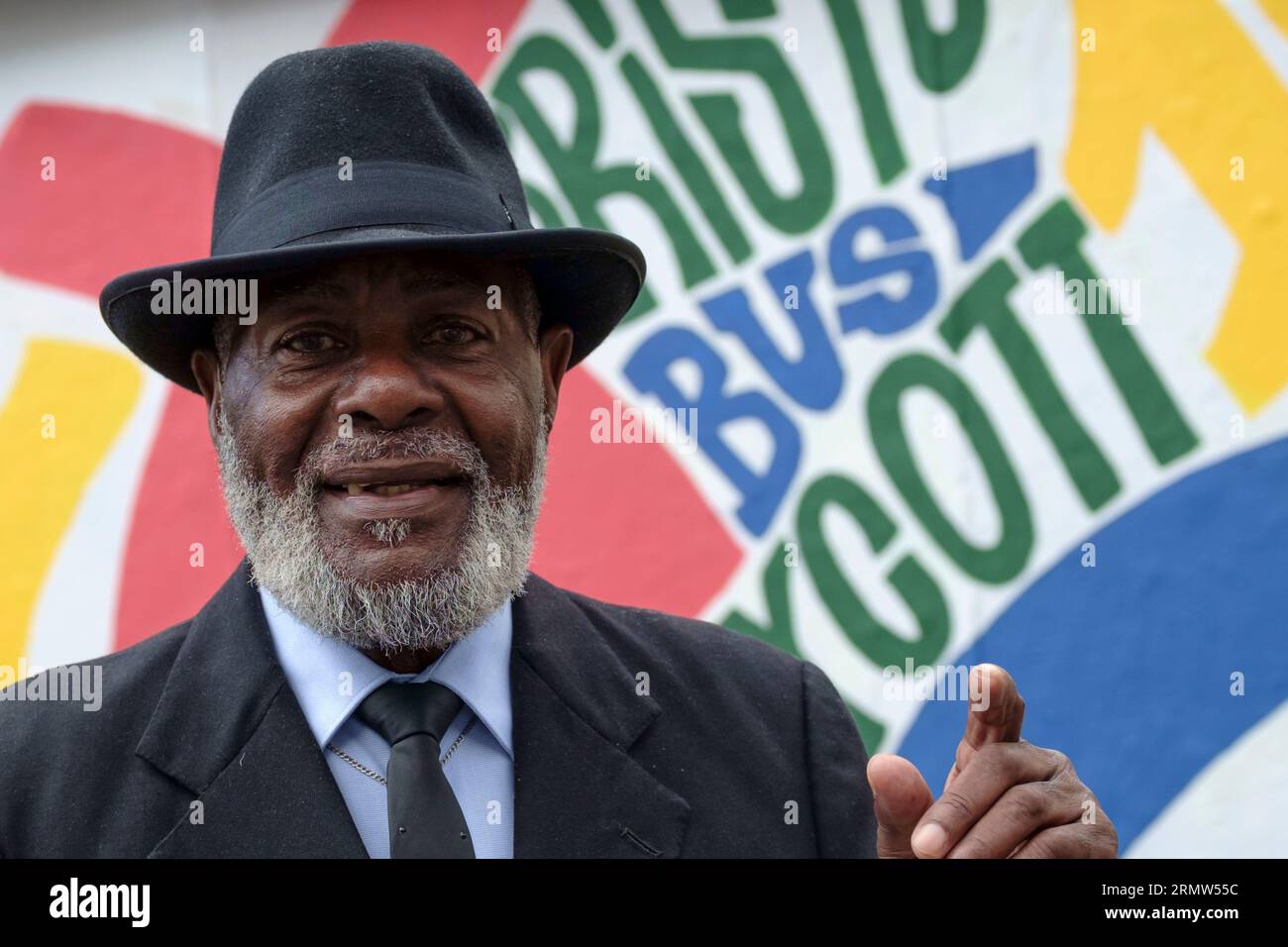 Bristol, Großbritannien. 30. August 2023. Guy Bailey OBE, der einen Job in Bristol Buses ablehnte, weil er Westindianer war. Bristol boykottierte den lokalen Busservice und schließlich wurde die Farbskala aufgehoben, und das Gesetz wurde geändert, um abfallende Jobs aufgrund von Farben zu verbieten. Quelle: JMF News/Alamy Live News Stockfoto Bristol, Großbritannien. 30. August 2023. Guy Bailey OBE, der einen Job in Bristol Buses ablehnte, weil er Westindianer war. Bristol boykottierte den lokalen Busservice und schließlich wurde die Farbskala aufgehoben, und das Gesetz wurde geändert, um abfallende Jobs aufgrund von Farben zu verbieten. Quelle: JMF News/Alamy Live News Stockfoto