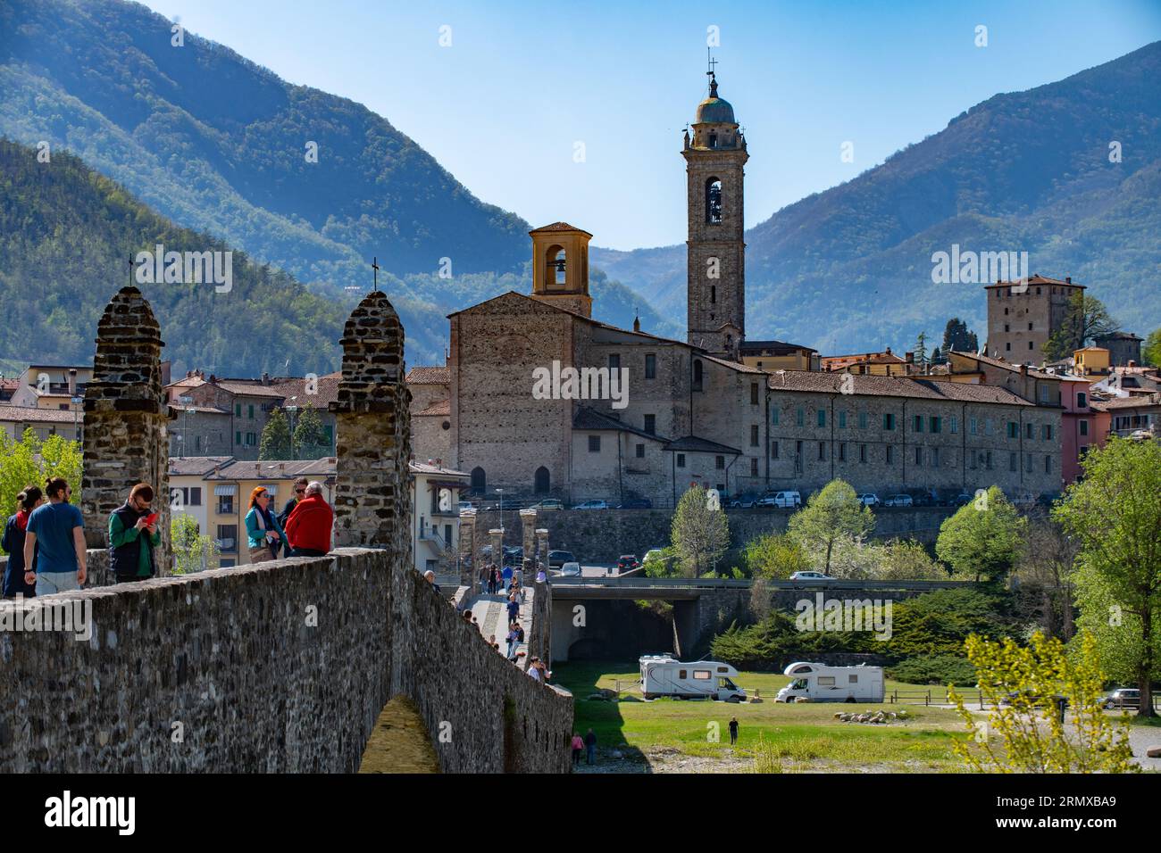 Bobbio, Piacenza, Italien, Stockfoto
