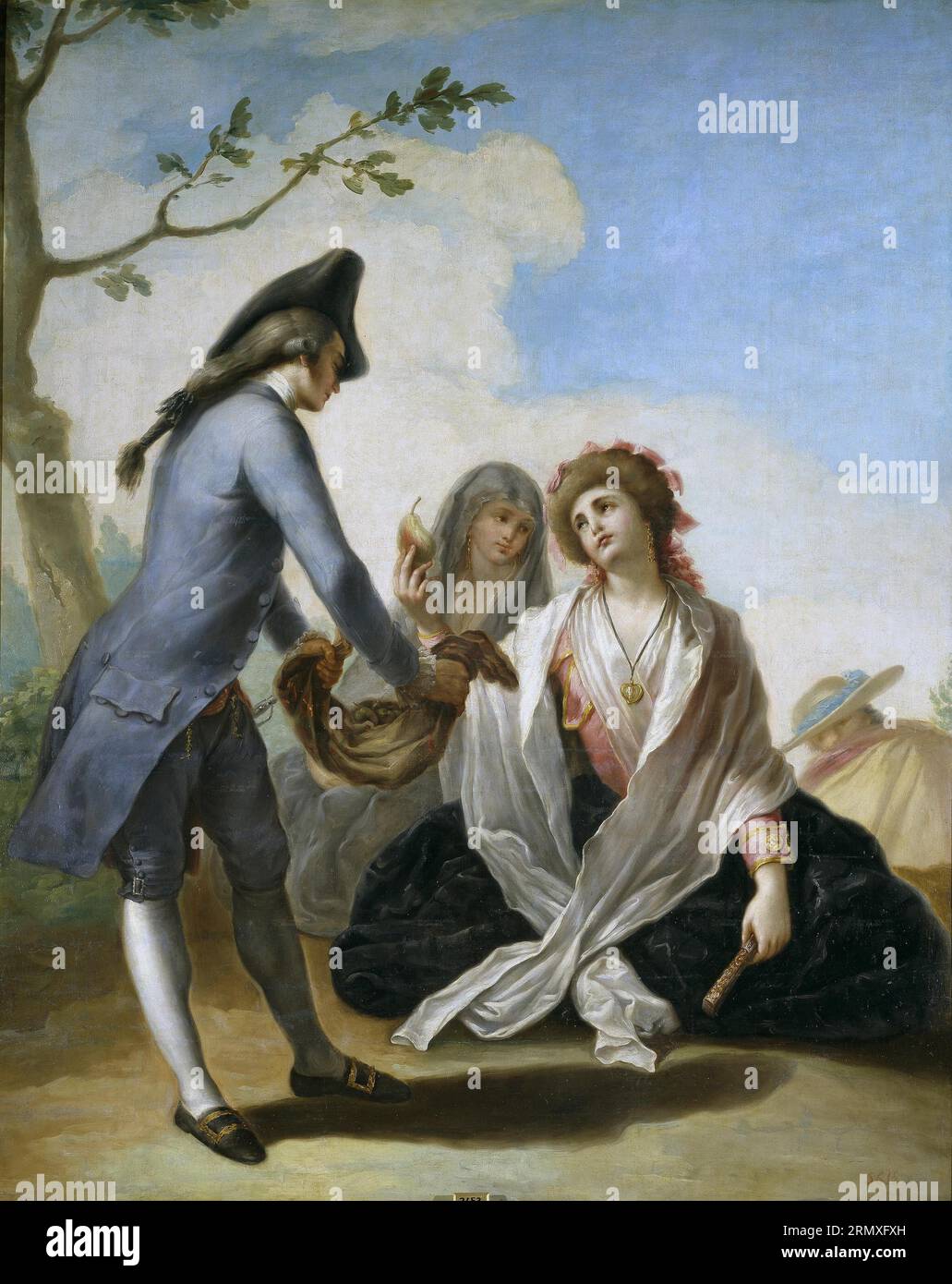 Das rustikale Angebot um 1778 von Ramón Bayeu Stockfoto