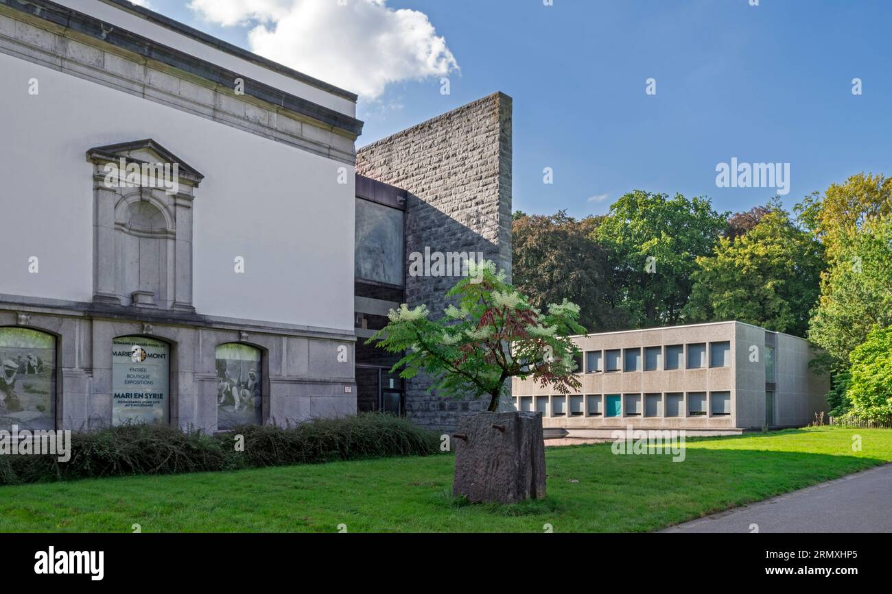 Musée Royal de Mariemont / Royal Museum of Mariemont in Morlanwelz, Provinz Hennegau, Wallonien, Belgien Stockfoto