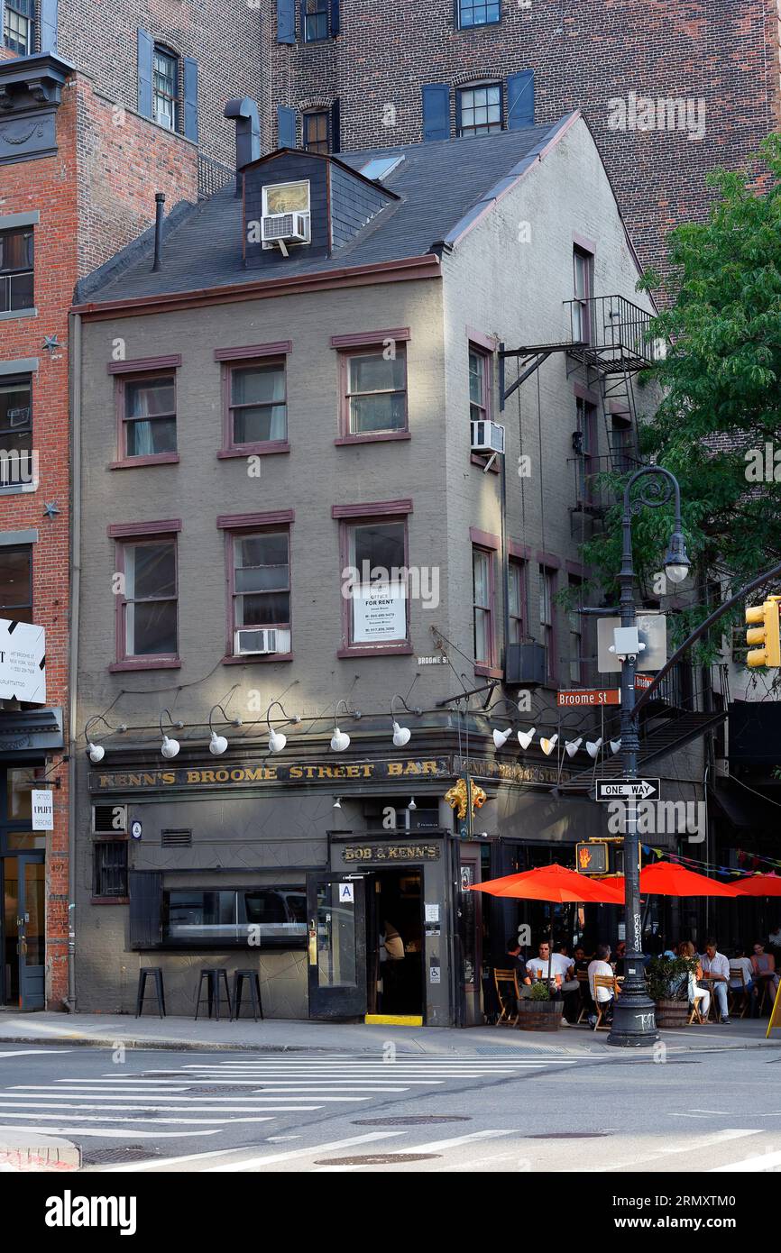 Kenn's Broome Street Bar, 363 W Broadway, New York, New York, New York, New York, Foto einer Nachbarschaftsbar. Stockfoto