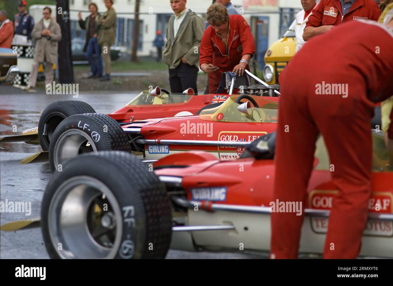 Team Lotus Formel 1 Lotus 49B beim Formel 1 Grand Prix 1969 der Vereinigten Staaten auf dem Watkins Glen Race Course in Watkins Glen New York am 3. Und 5. Oktober 1969 Stockfoto