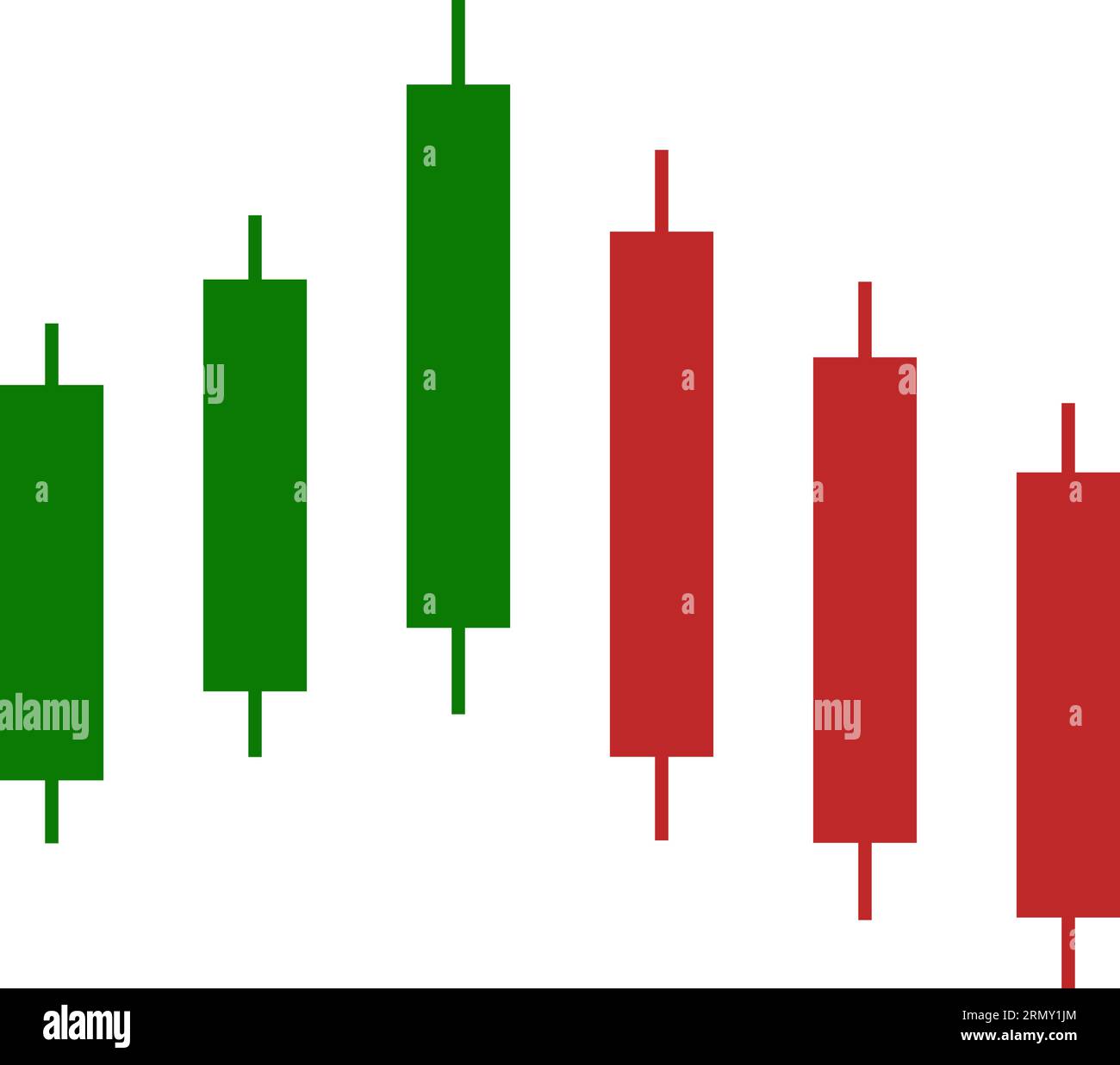 Chart Rise Handel Kerzen Analyse Handel Kryptowährung Aktienmärkte Stock Vektor
