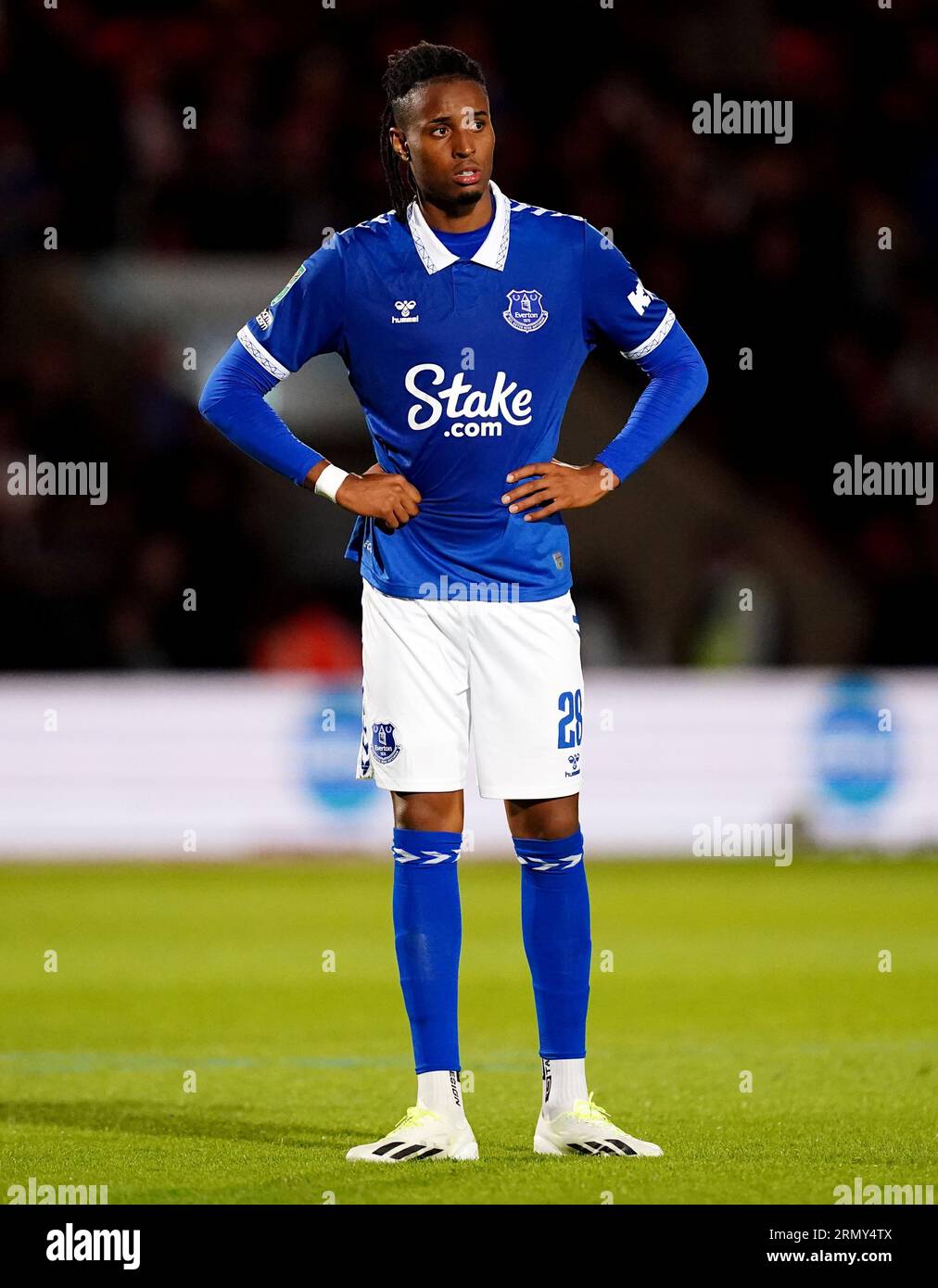 Evertons Youssef Chermiti während des Carabao Cup-Spiels in der zweiten Runde im Eco-Power Stadium in Doncaster. Bilddatum: Mittwoch, 30. August 2023. Stockfoto
