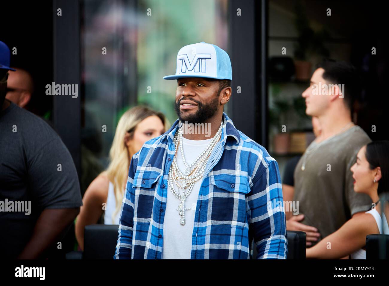 Floyd Mayweather Jr. Fort Lauderdale, FL, USA. 30. August 2023. Quelle: Jaroslav Sabitov/YES Market Media/Alamy Live News Stockfoto