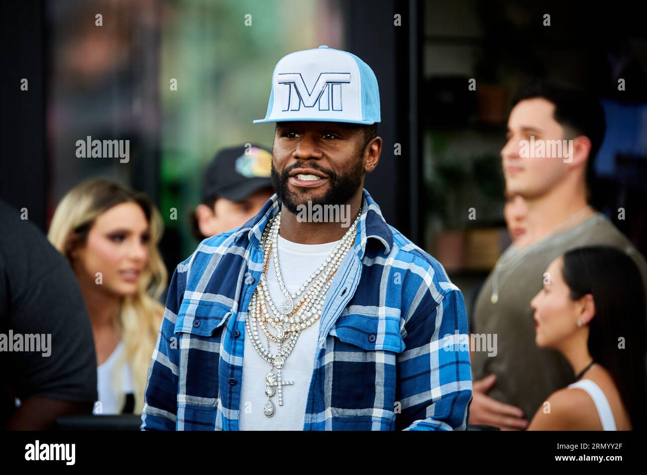 Floyd Mayweather Jr. Fort Lauderdale, FL, USA. 30. August 2023. Quelle: Jaroslav Sabitov/YES Market Media/Alamy Live News Stockfoto