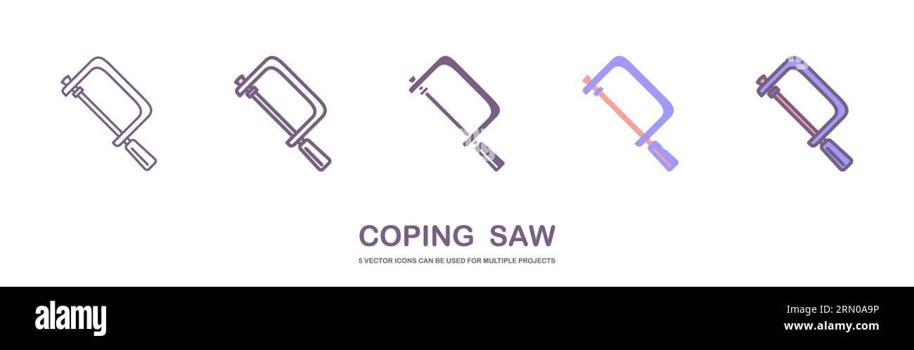 Symbol für die Kappsäge. Vektorillustration für Sägesymbol. Flache Illustration des Symbols für den Kappsägen-Vektor, isoliert auf weißem Hintergrund Stock Vektor