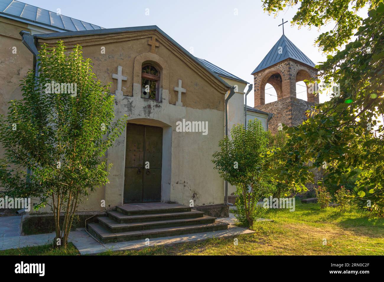Kirche St. George wurde 1855 erbaut. Gakh Stadt, Aserbaidschan Stockfoto