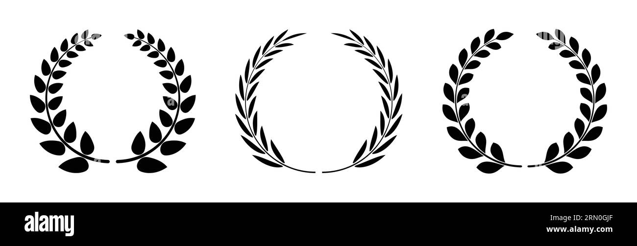 Vektorgrafiken mit Blattkreisrand, Ikonen und Grafiken Blumendesign, Blumenvektordesign mit Blattkreisrand. Stock Vektor