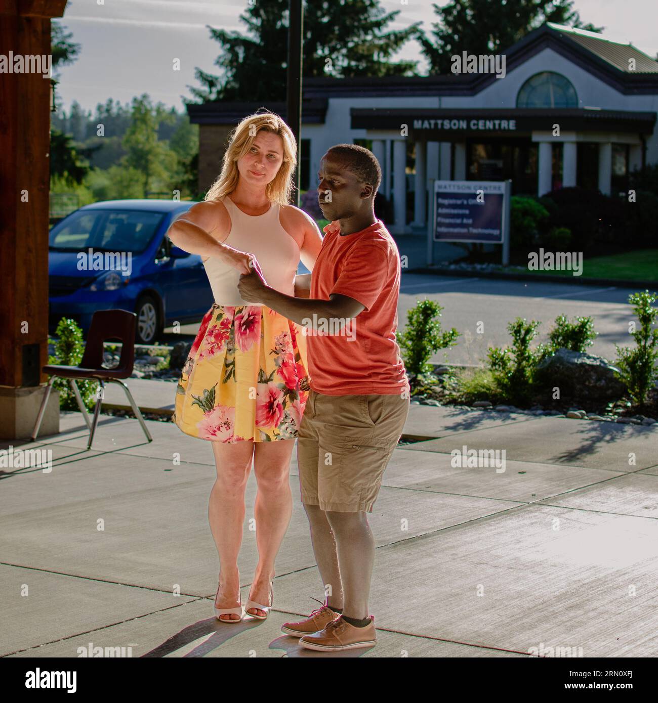 Partnertanz Stockfoto
