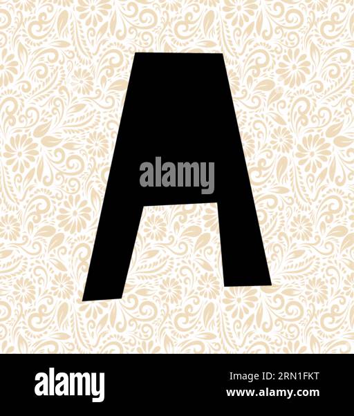 Lustiges Alphabet A OBEN , Schwarzer Alphabetvektor, Alphabetvektor, Alphabetsilhouettenvektor, Schriftvektor, Letztere Kunst, Alphabet Vector, Font Vector Stock Vektor