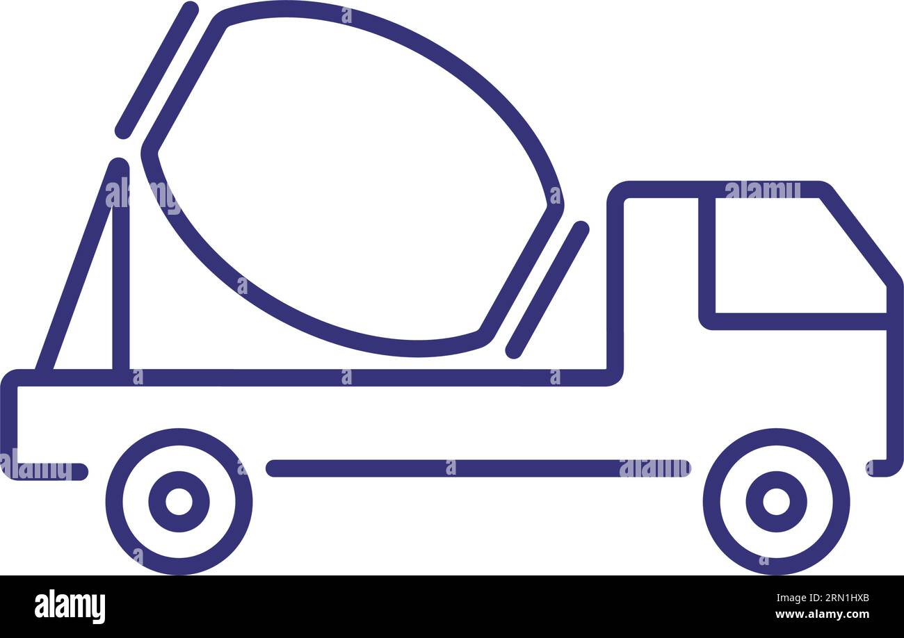 Symbol für Betonmischer Stock Vektor