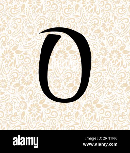 Sweet Alphabet 0 , Schwarzer Alphabetvektor, Alphabetvektor, Alphabetsilhouettenvektor, Schriftvektor, Letztere Kunst, Alphabet Vector, Font Vector Stock Vektor