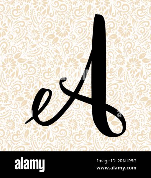 Süßes Alphabet A OBEN , Schwarzer Alphabetvektor, Alphabetvektor, Alphabetsilhouettenvektor, Schriftvektor, Letztere Kunst, Alphabet Vector, Font Vector Stock Vektor