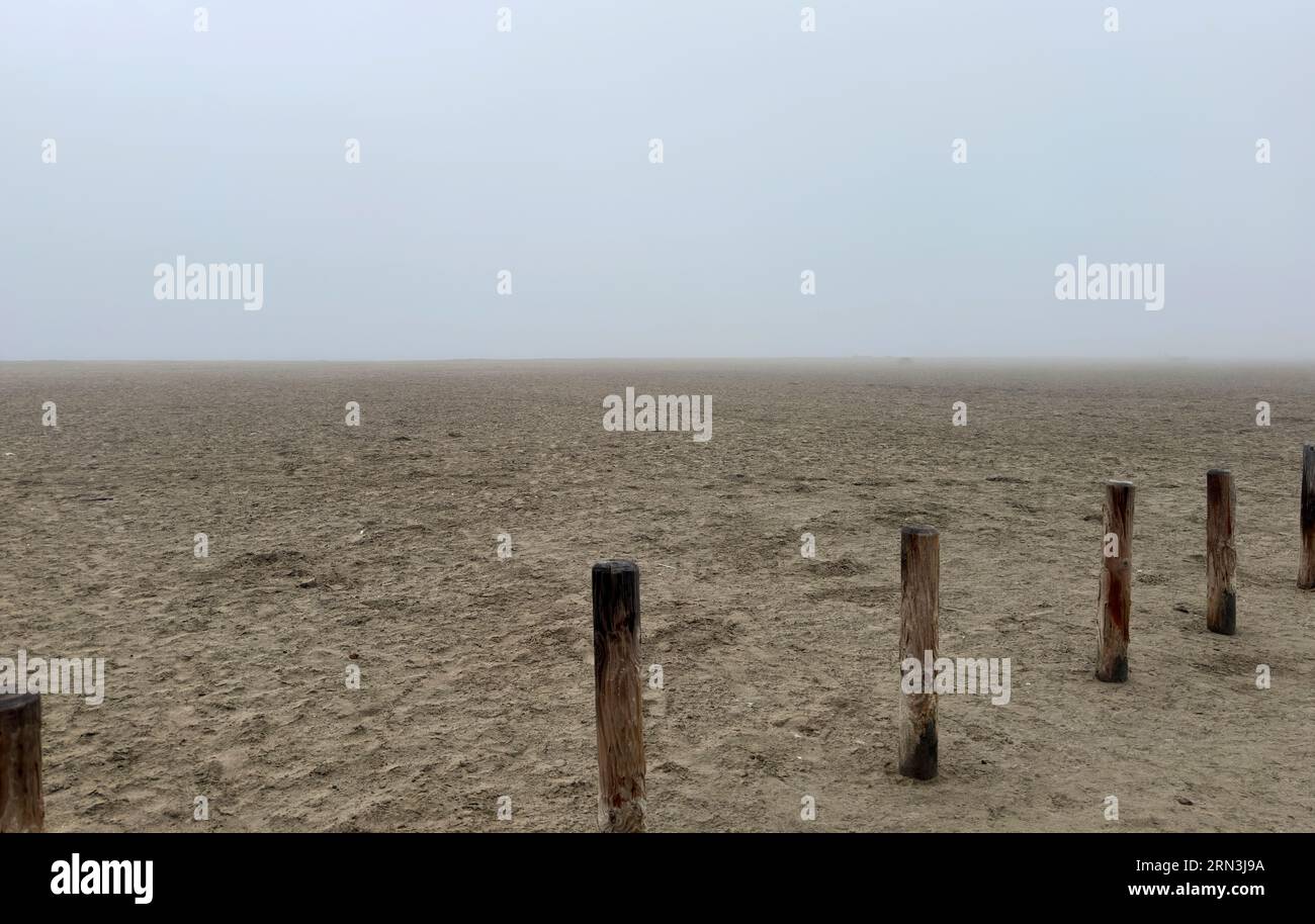 Strand Sand Dünenmeer in südfrankreich Stockfoto