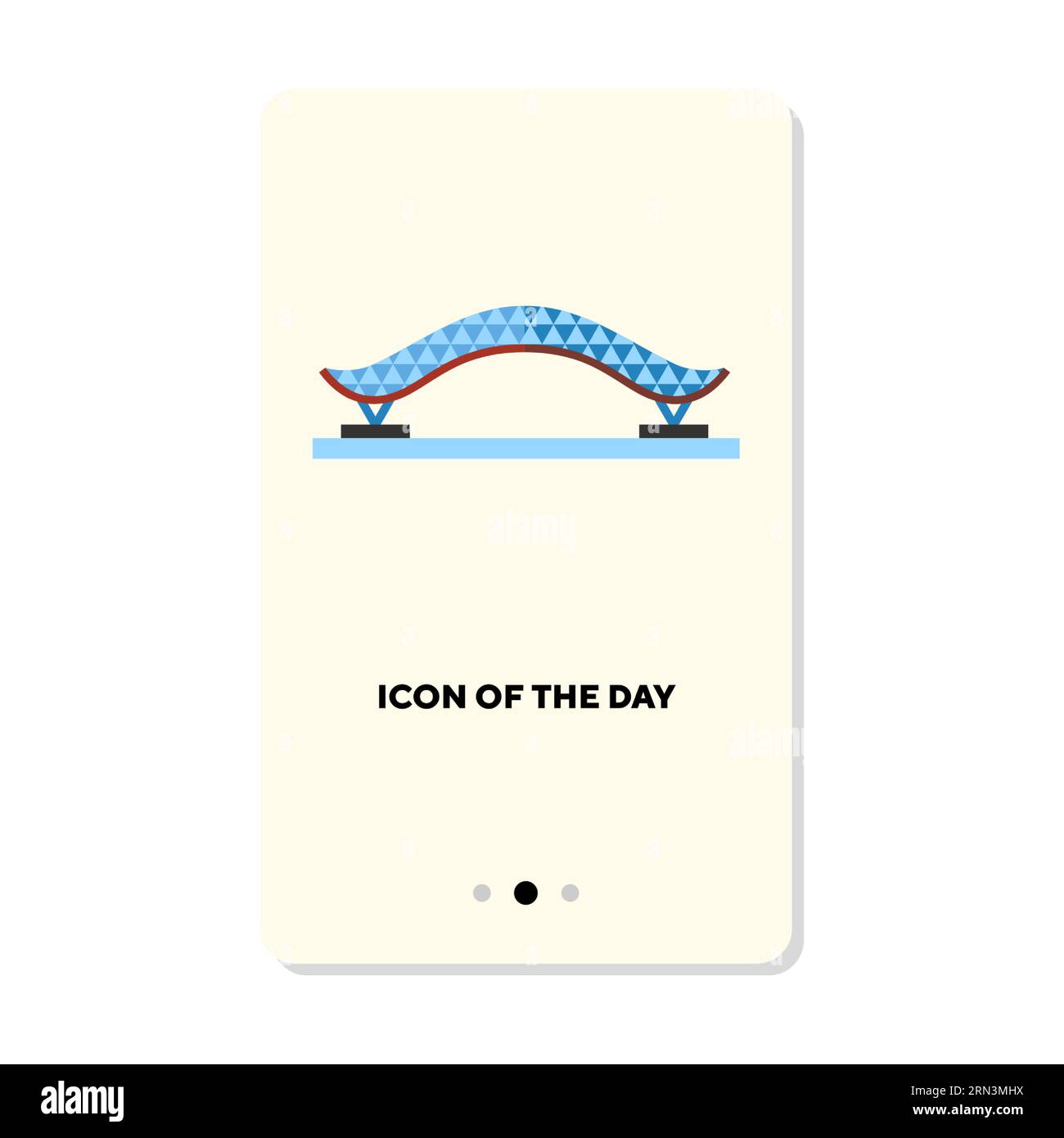 Flaches Vektorsymbol für nationales Wahrzeichen Stock Vektor