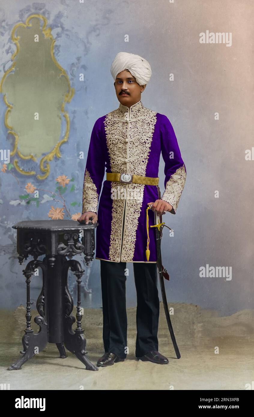 HH Maharaja Shri Sriram Chandra Bhanj Sahib Deo von Mayurbhanj. Stockfoto
