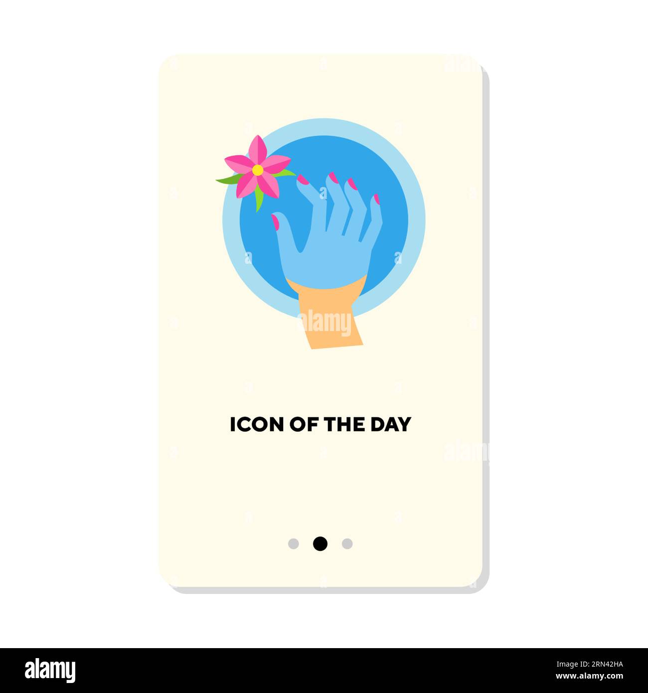 Symbol für Maniküre-Vektor Stock Vektor